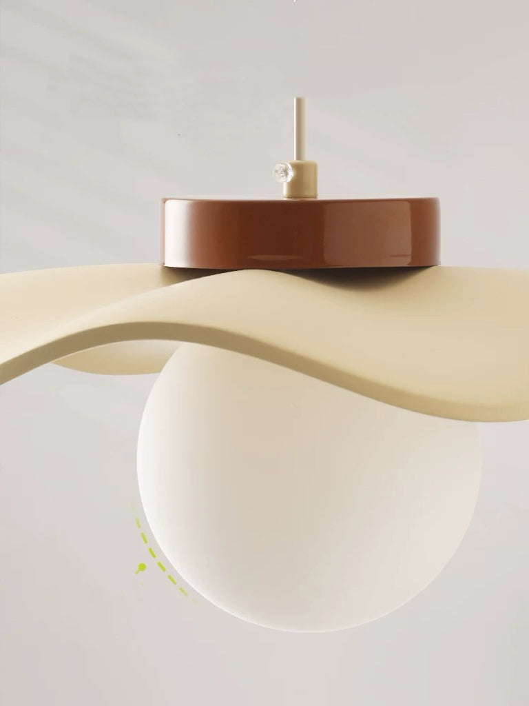 Daffodil: Pendant Lights with Curved Shade